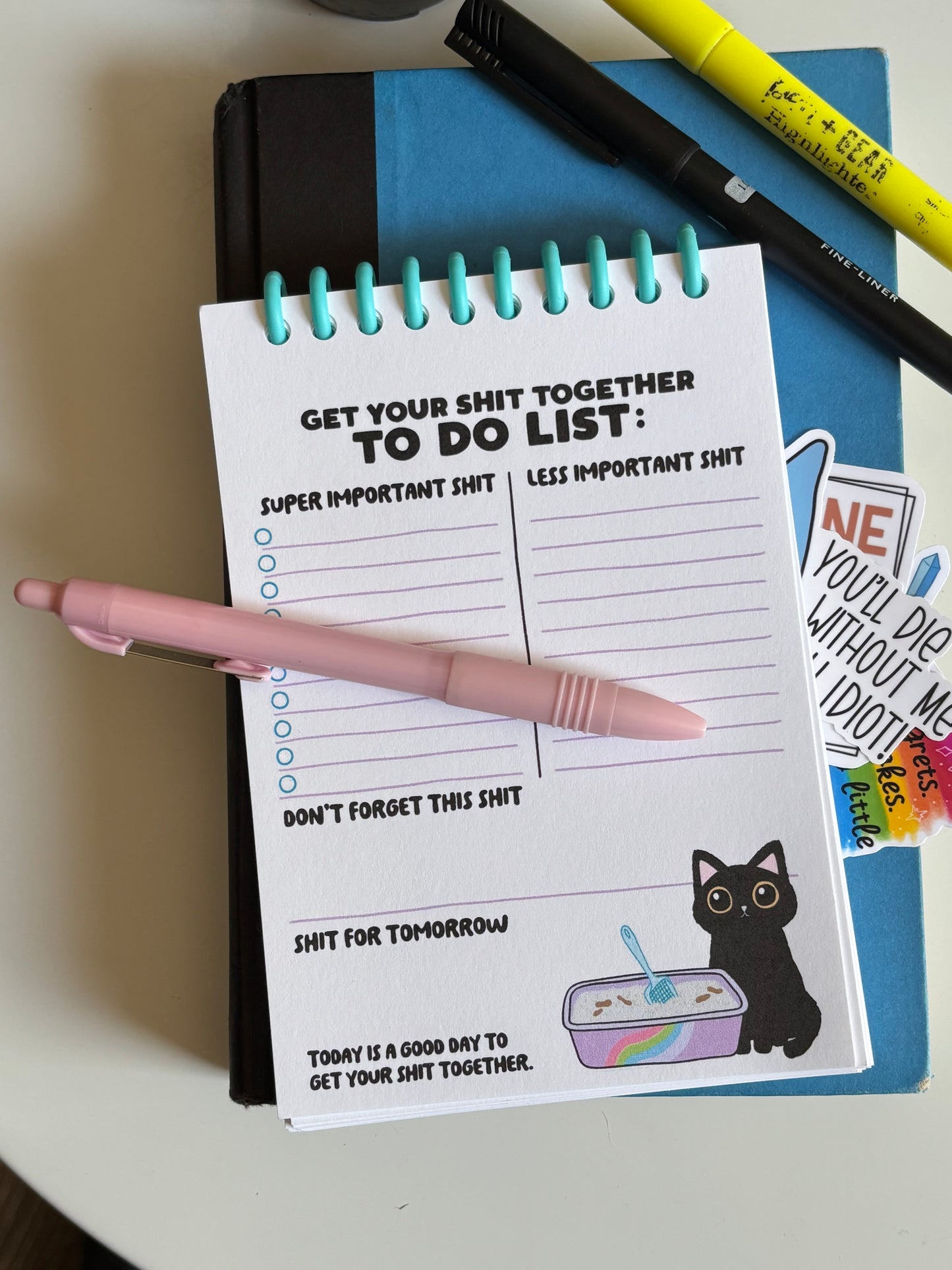 Trying To Get My Shit Together, Funny To-Do List Journal