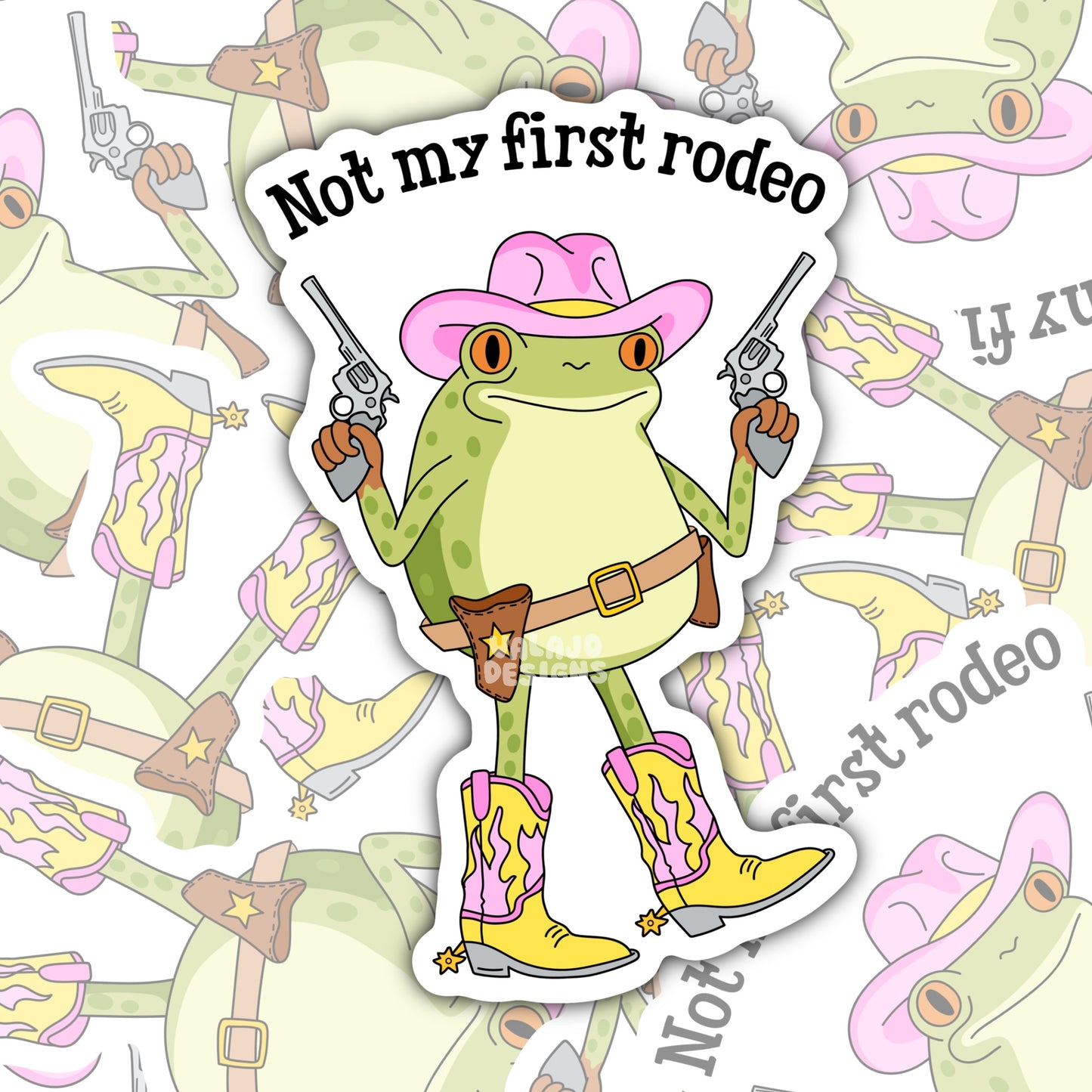 Not My First Rodeo, Funny Waterproof Sticker