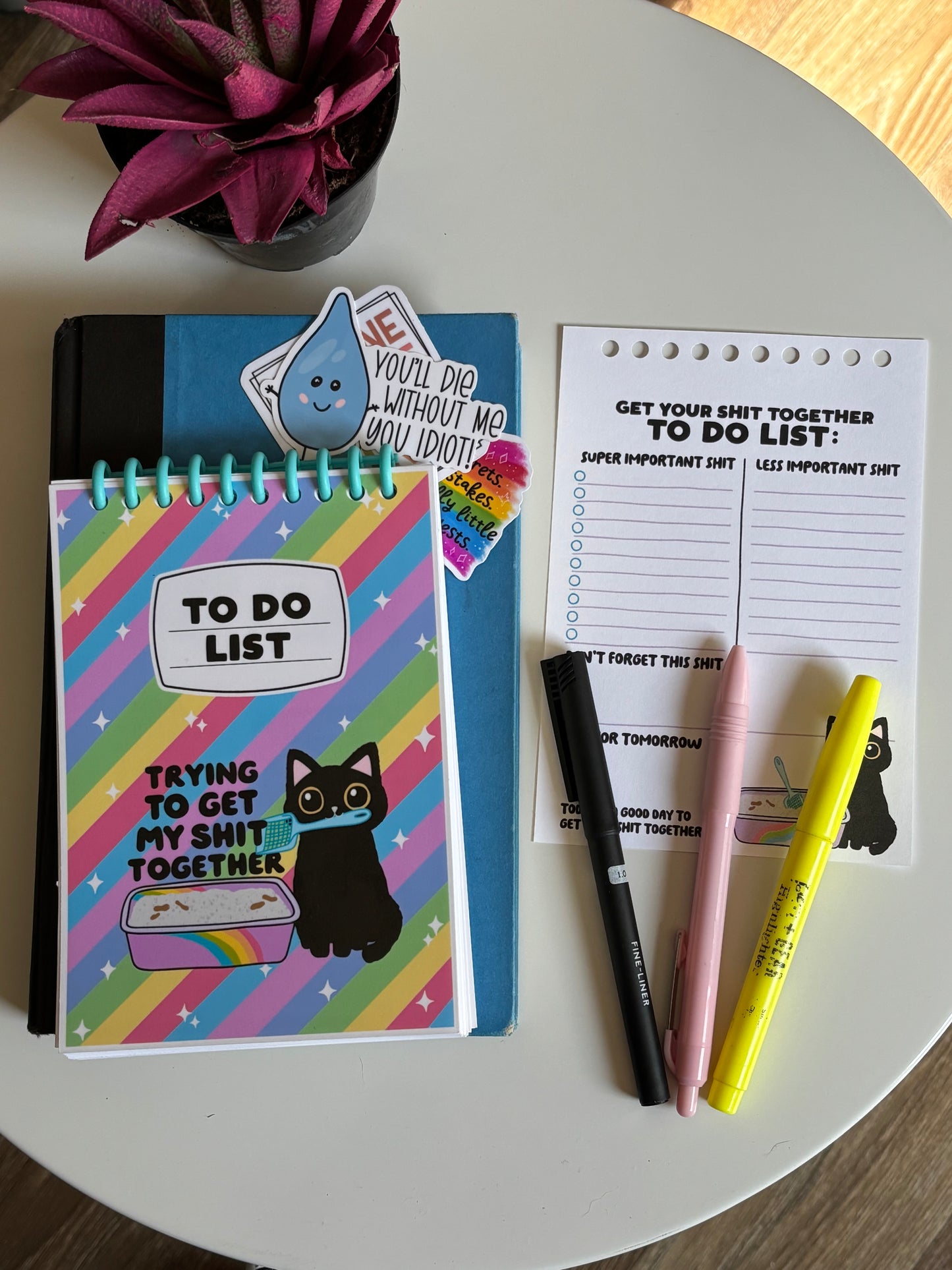 Trying To Get My Shit Together, Funny To-Do List Journal