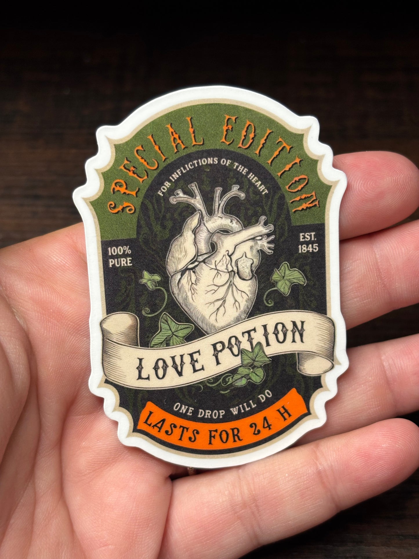 Love Potion, Poison Label, Waterproof Sticker