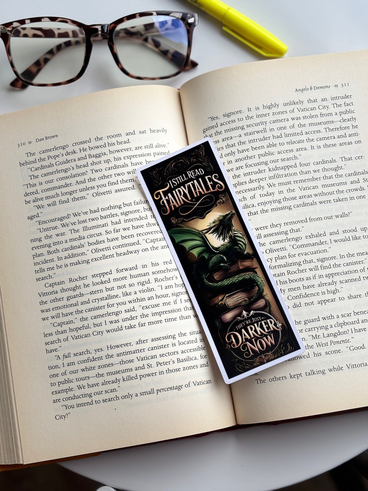 I Read Darker Fairytales, Handmade Bookmark for Books And Journals