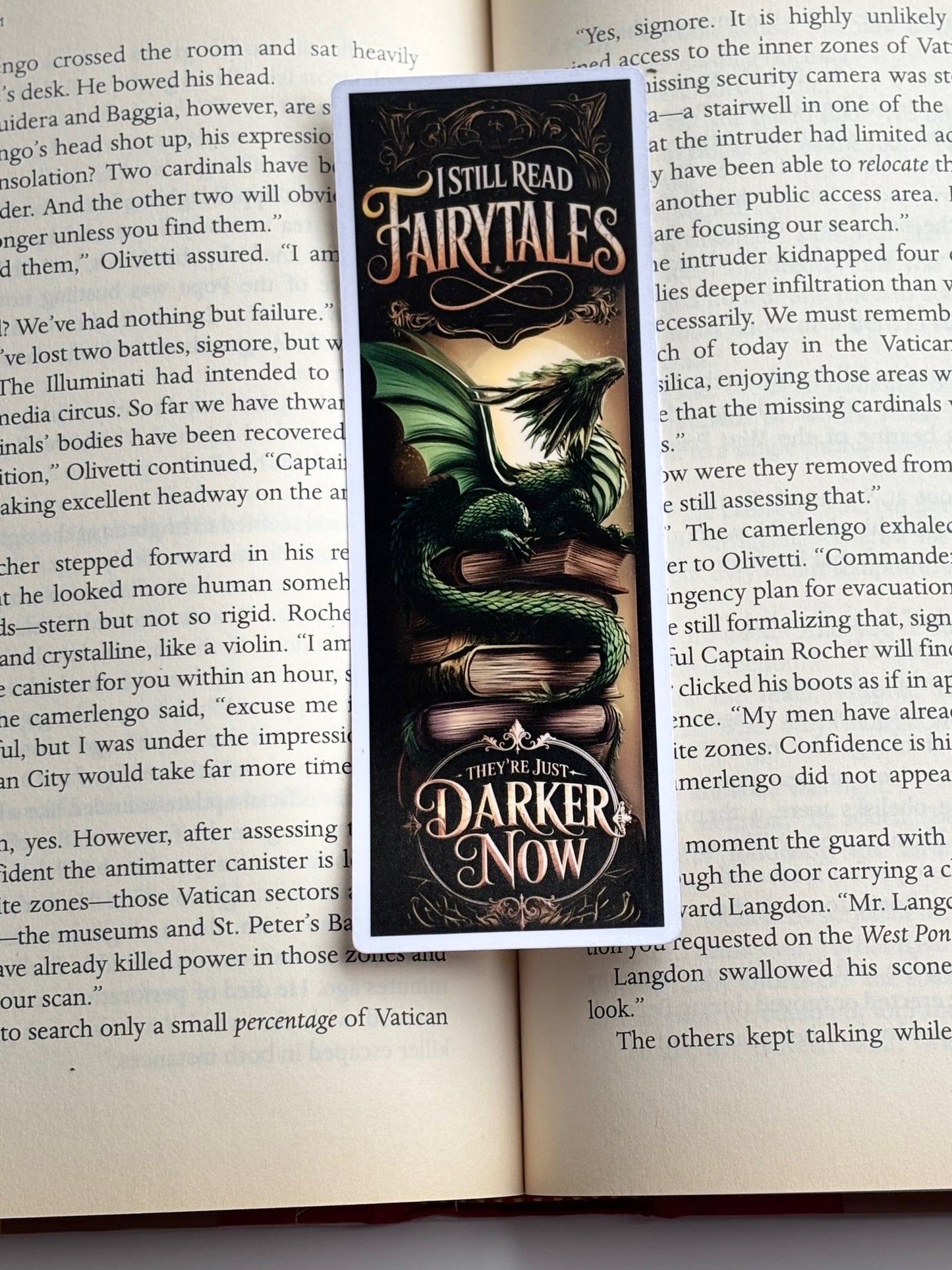 I Read Darker Fairytales, Handmade Bookmark for Books And Journals
