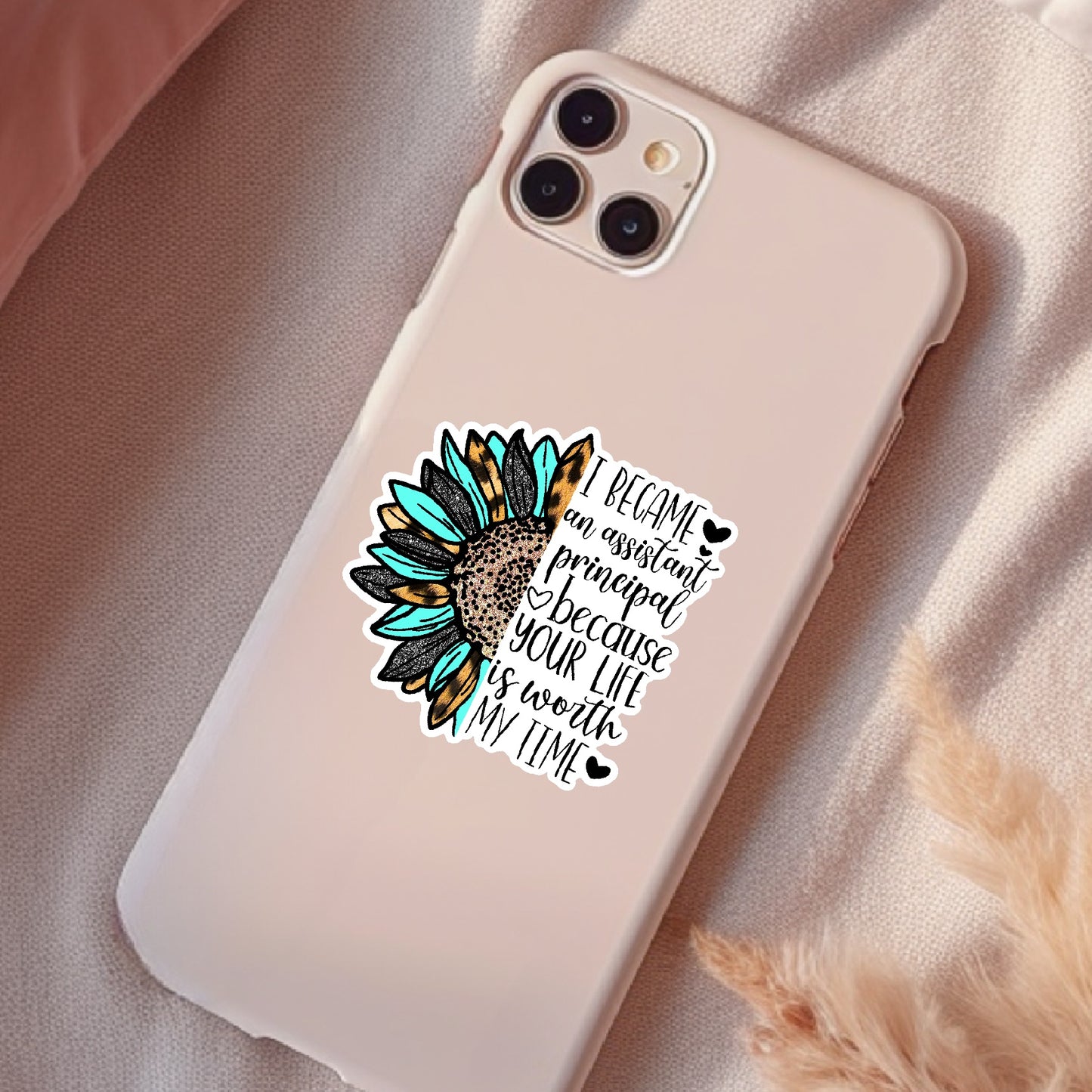 I Became An Assistant Principal Sticker, Waterproof Sticker