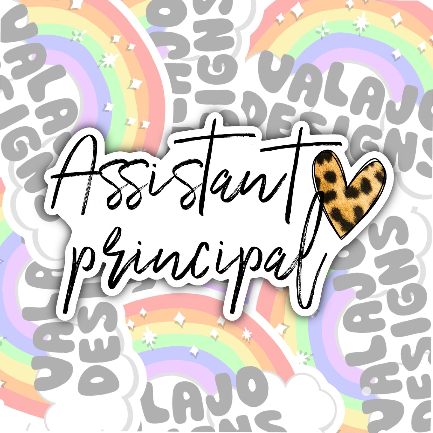 Assistant Principal Sticker, Waterproof Sticker