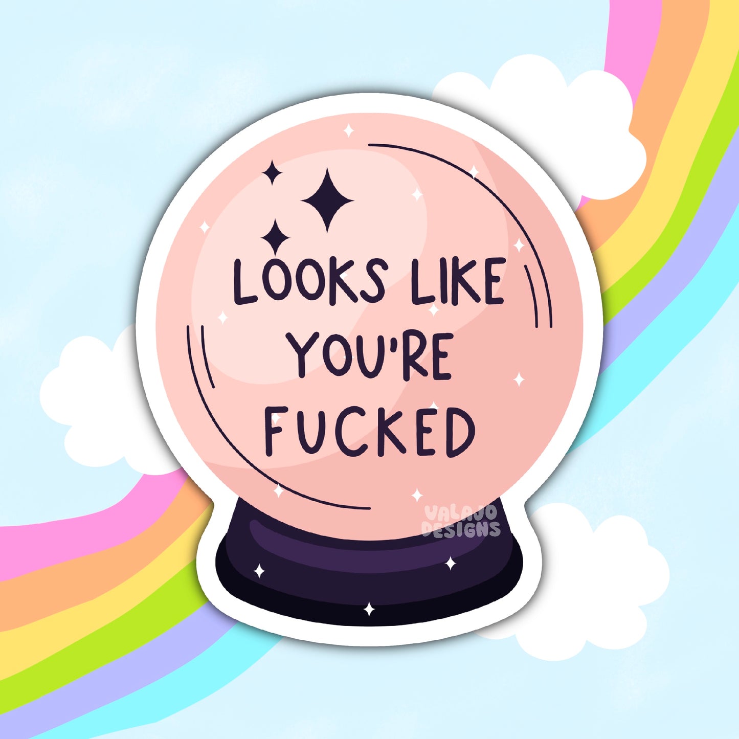 Looks Like You're Fucker, Funny Offensive Waterproof Sticker