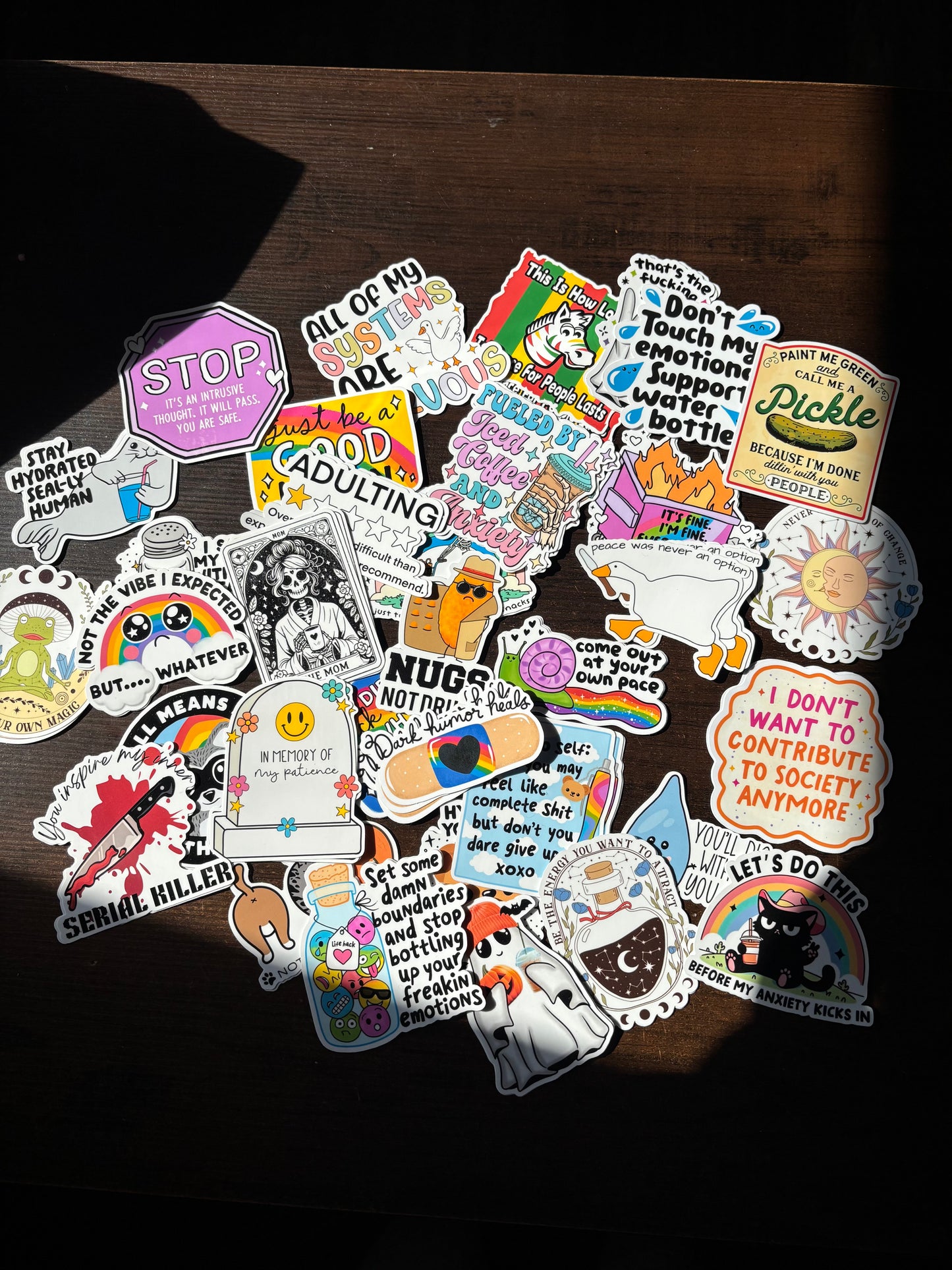 Mystery Pack Stickers, Six Sticker Per Pack, Waterproof Sticker