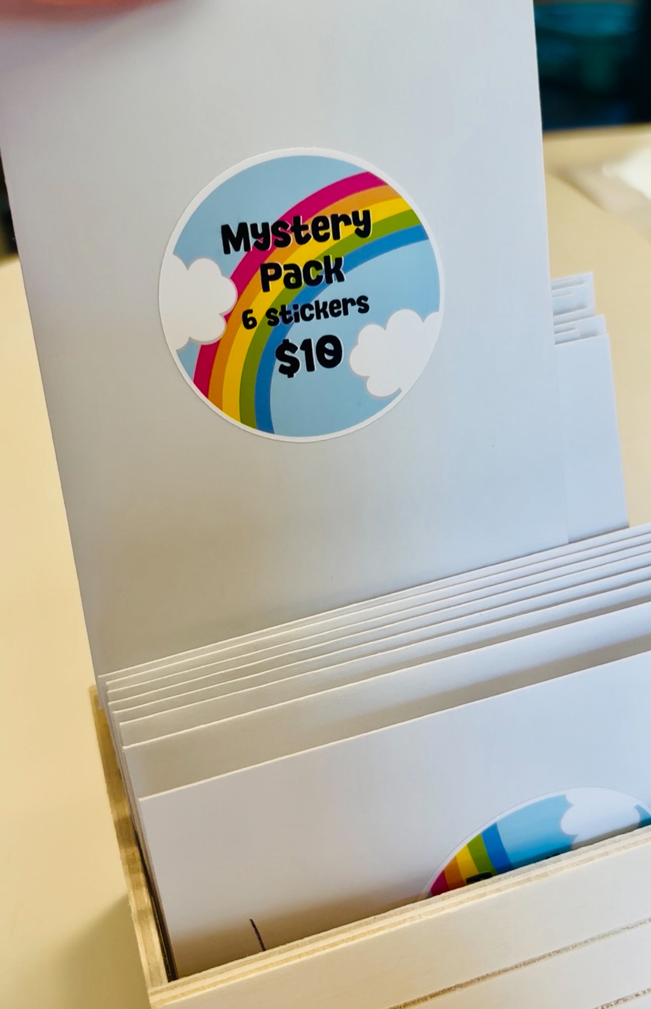 Mystery Pack Stickers, Six Sticker Per Pack, Waterproof Sticker