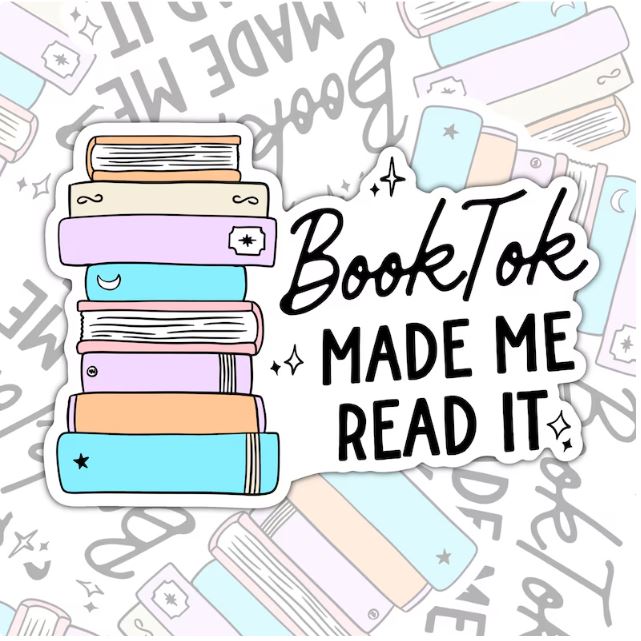 BookTok Made Me Buy It, Book-ish Waterproof Sticker, Water Bottle Sticker, Kindle Sticker, Laptop Sticker