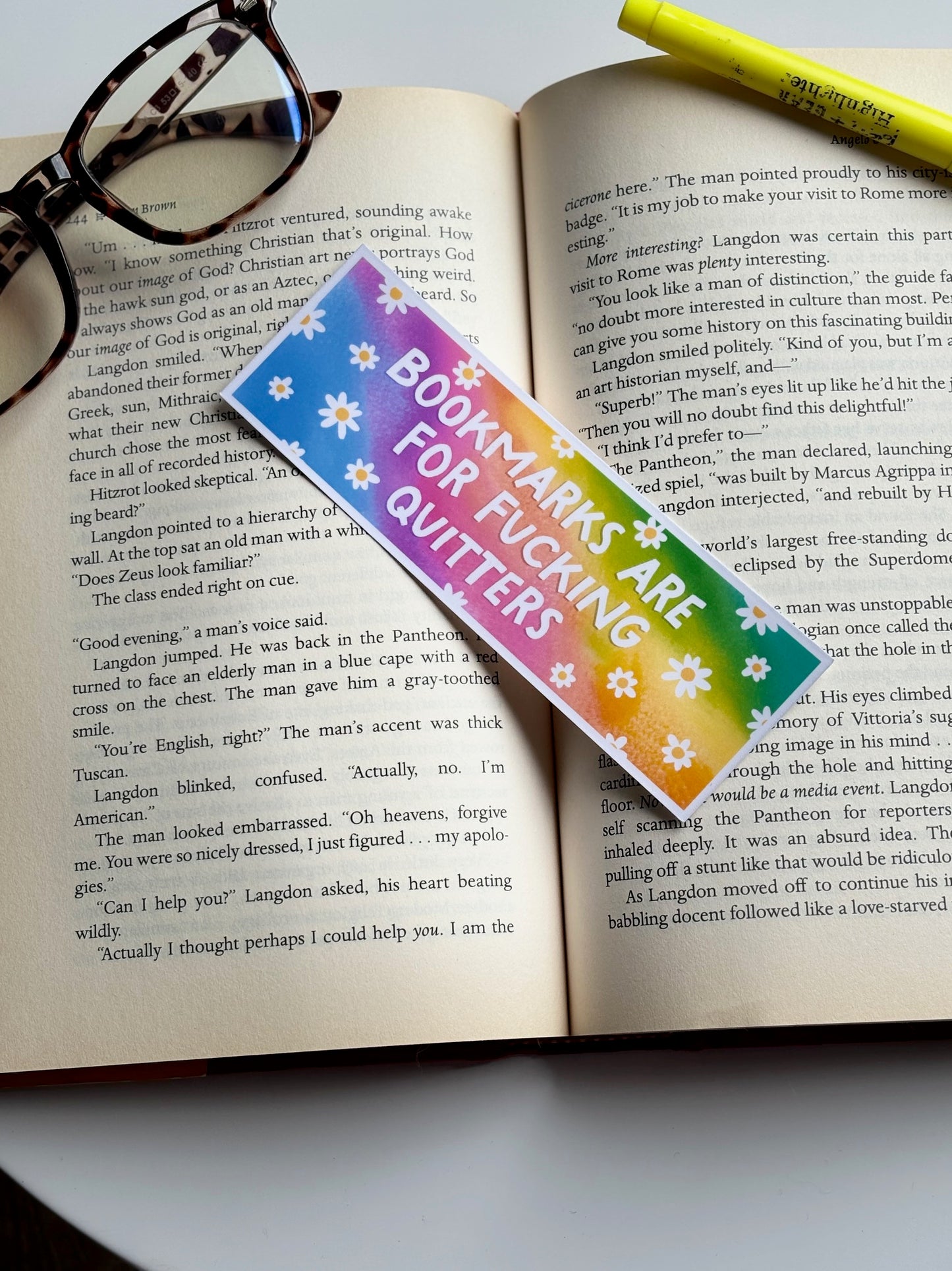 Bookmarks Are For Quitters, Handmade Bookmark for Books And Journals