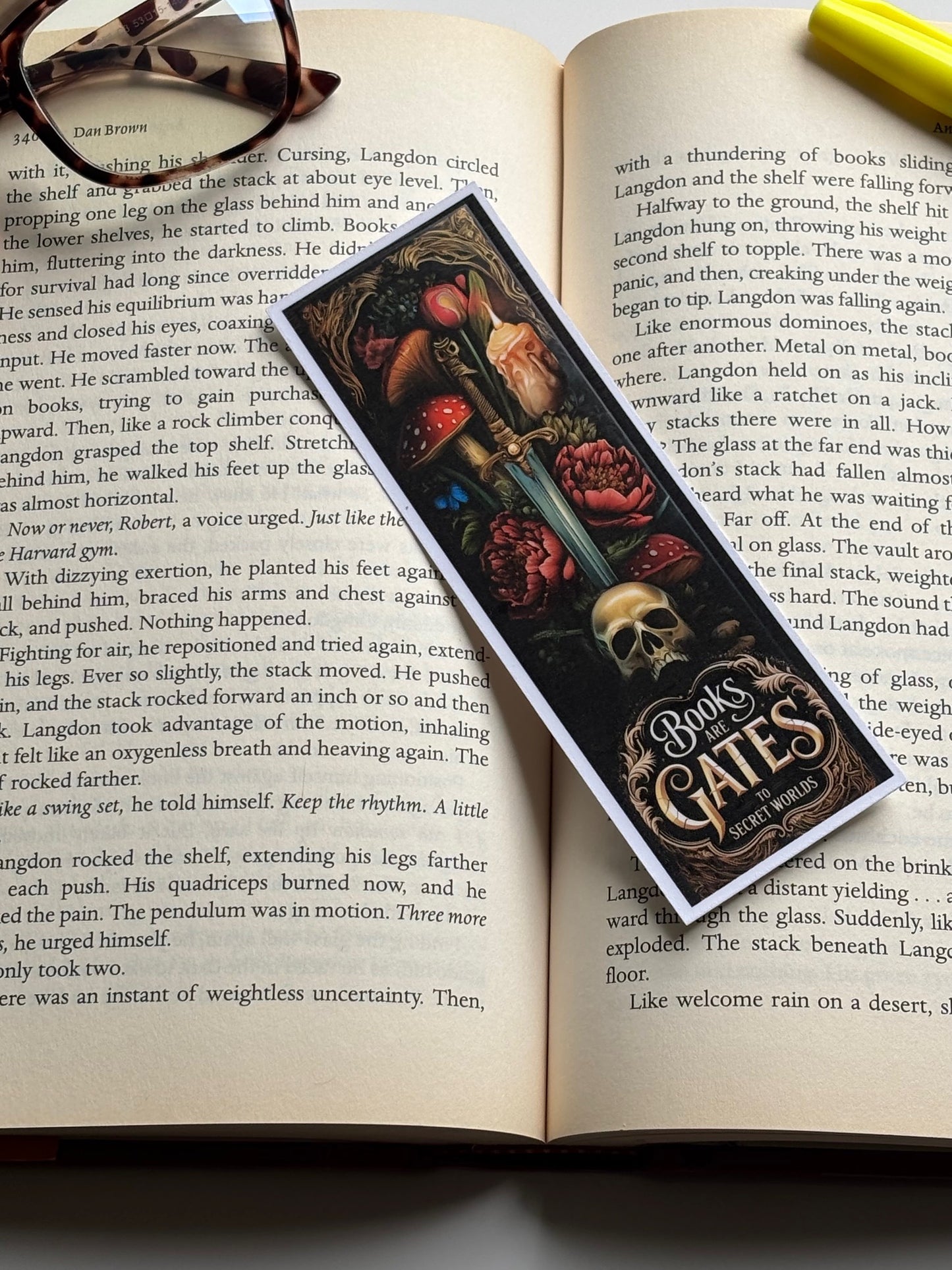 Books Are Gates, Handmade Bookmark for Books And Journals