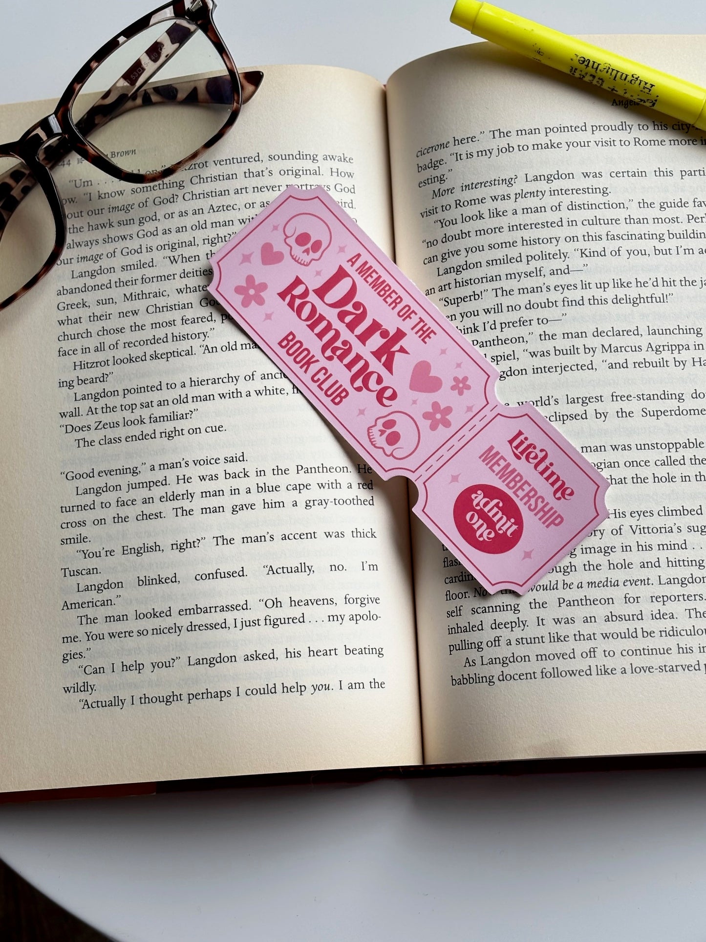 Dark Romance Book Club, Cute Handmade Bookmark for Books And Journals
