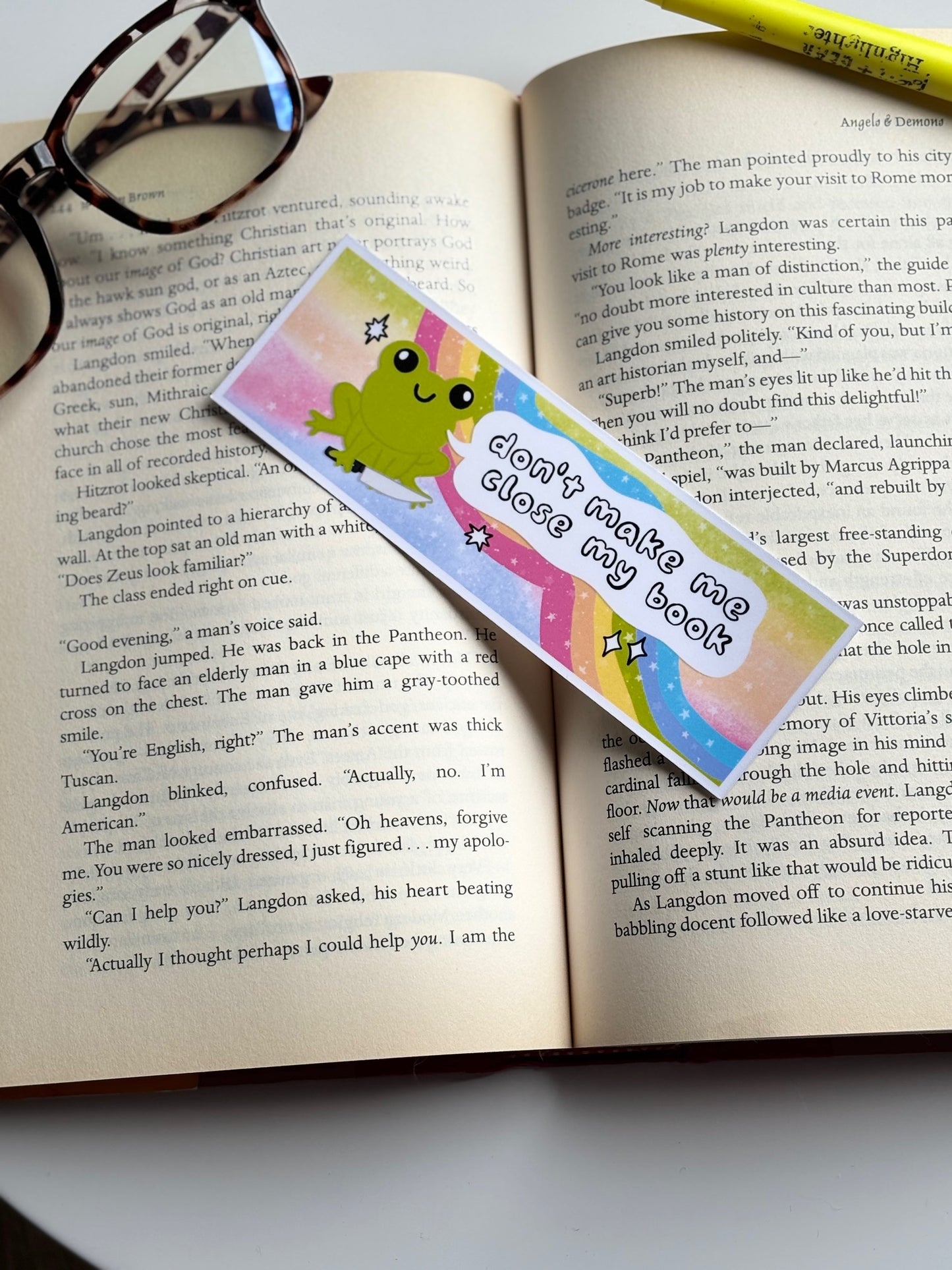 Don't Make Me Close My Book, Cute & Funny Handmade Bookmark for Books And Journals