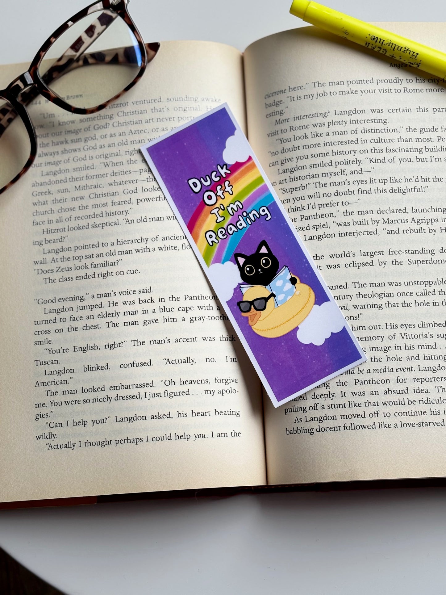 Duck Off I'm Reading, Handmade Bookmark for Books And Journals