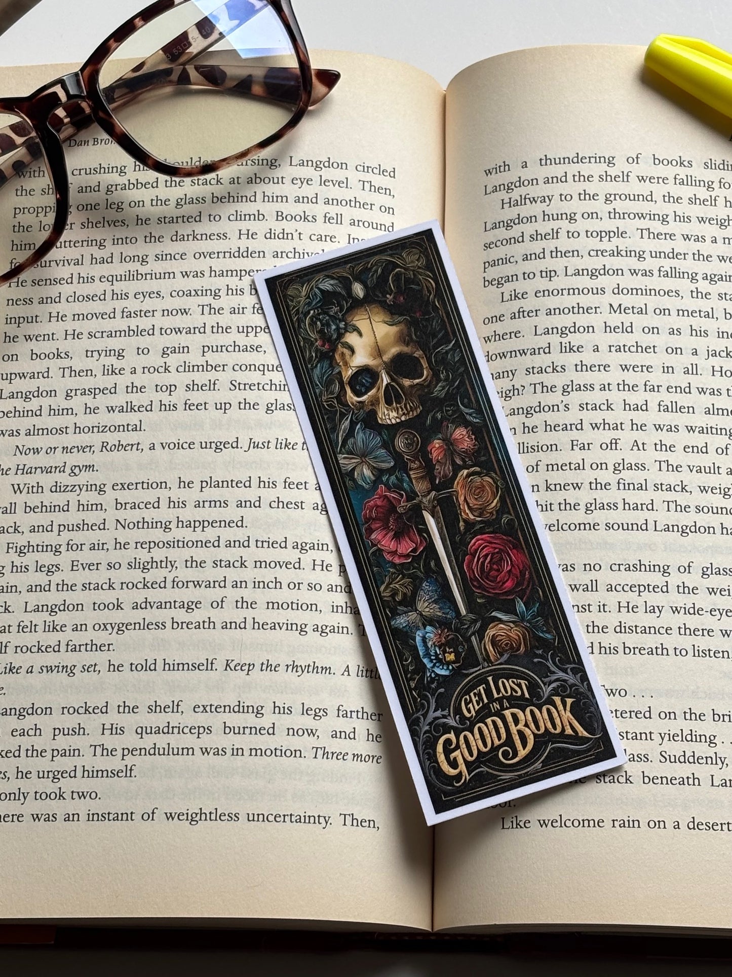 Get Lost In A Good Book, Handmade Bookmark for Books And Journals