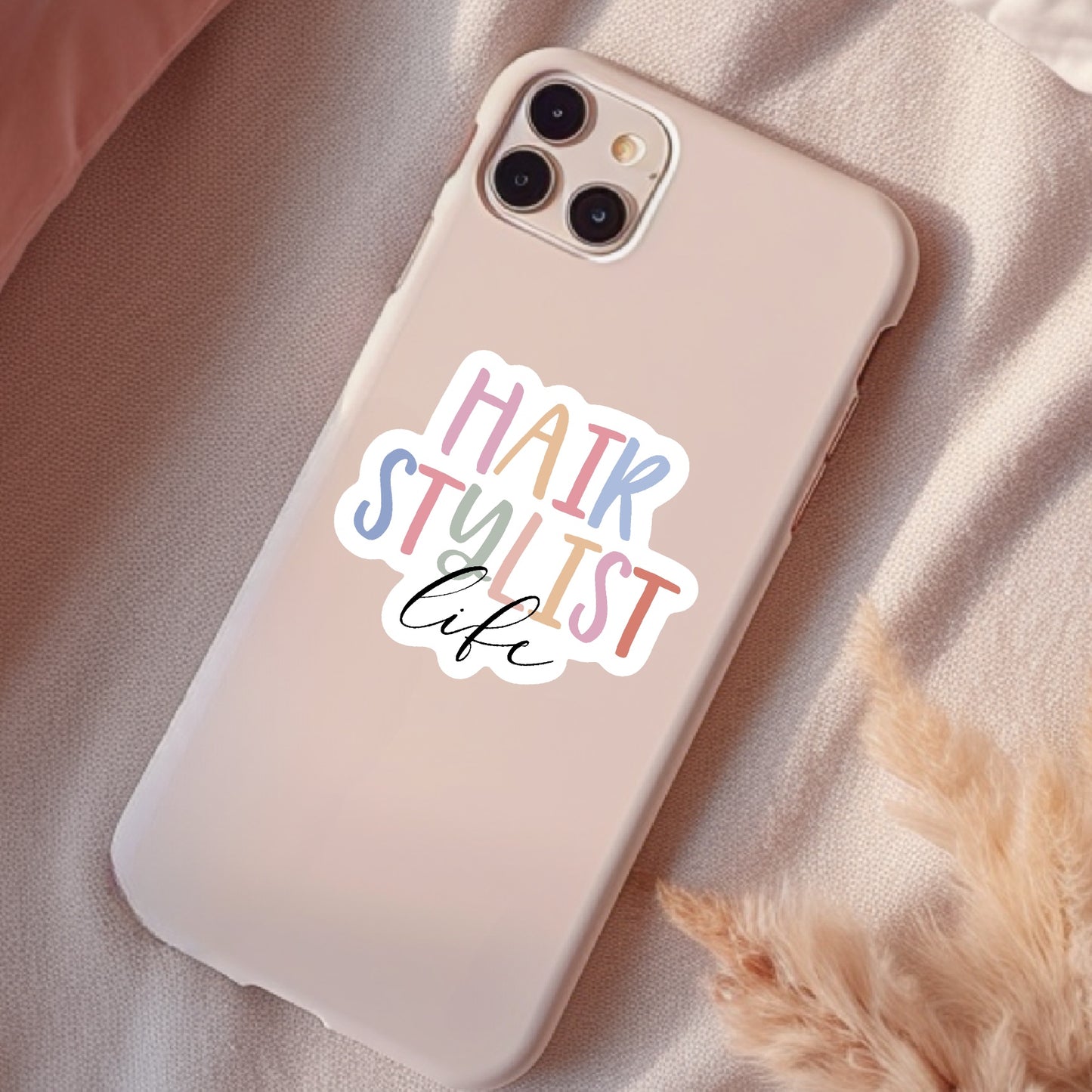 Hair Stylist Life, Waterproof Sticker, Water Bottle Sticker