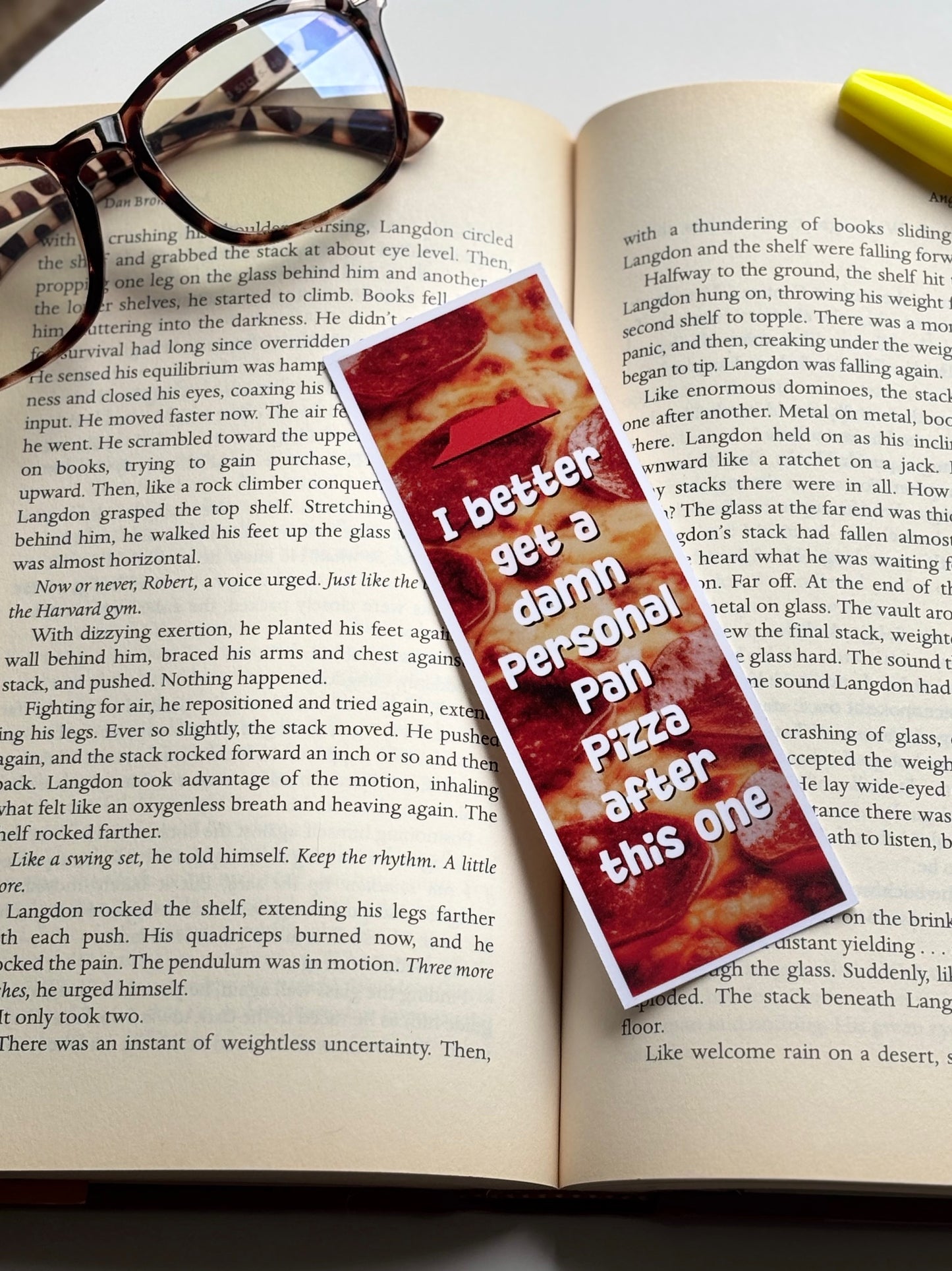 I Better Get A Pizza For This One, Handmade Bookmark for Books And Journals