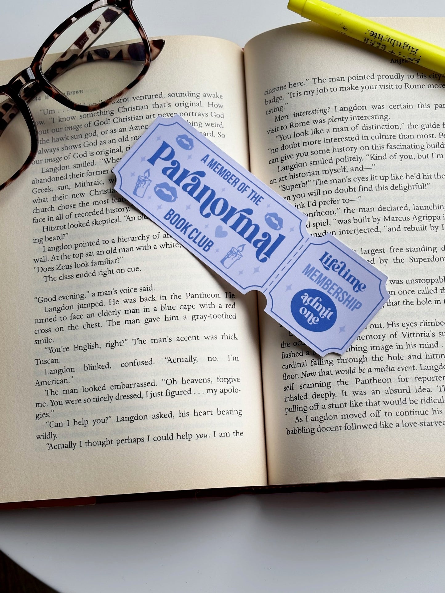 Paranormal Book Club, Handmade Bookmark for Books And Journals