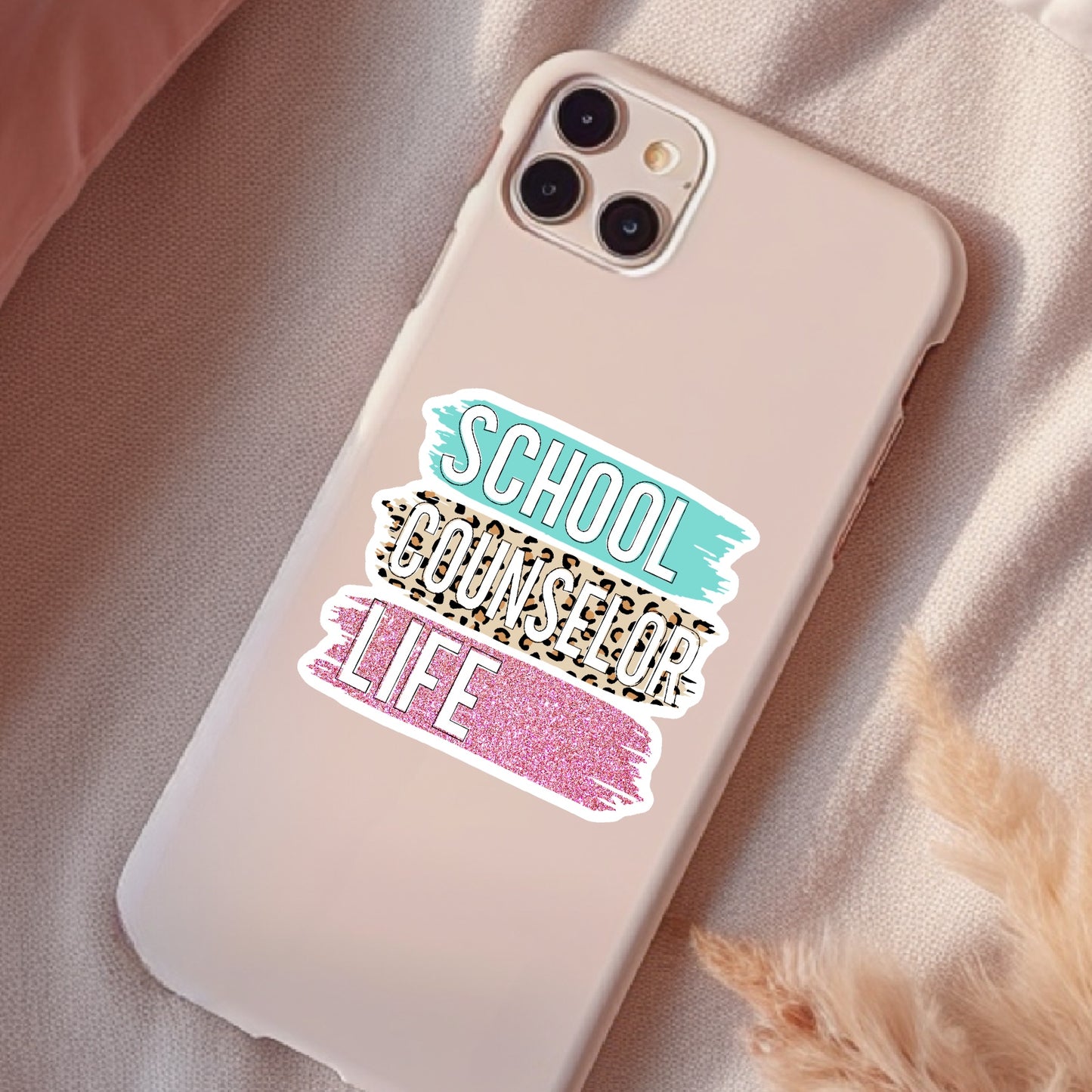 School Counselor Life, Waterproof Sticker