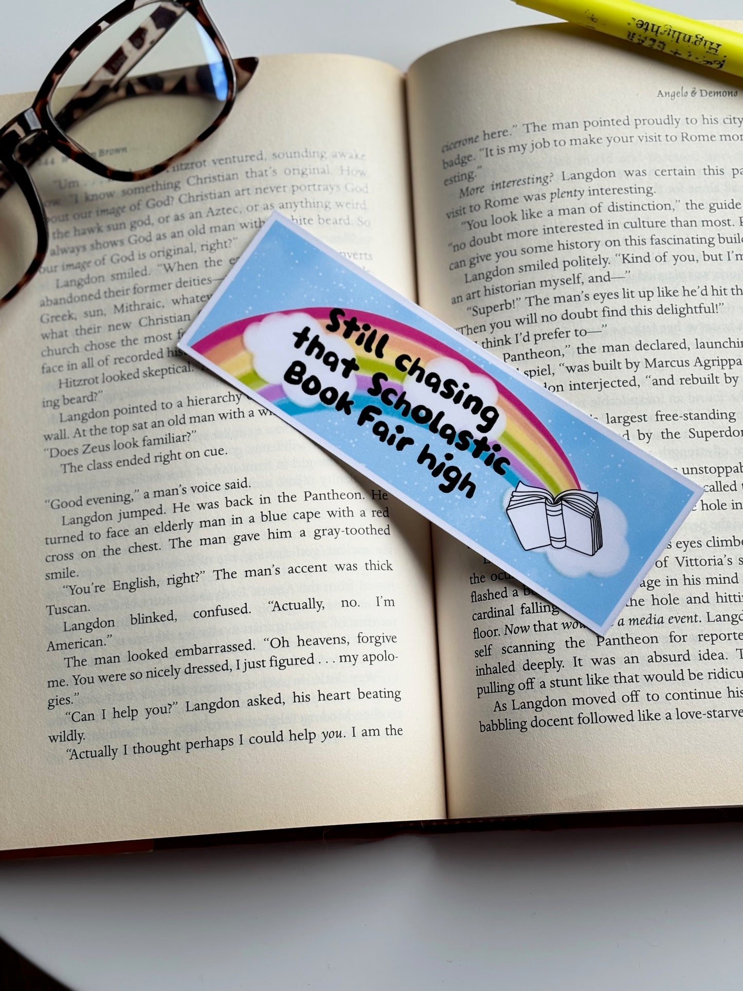 Still Chasing That Scholastic Book Fair, Handmade Bookmark for Books And Journals