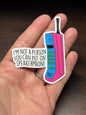 I'm Not A Person You Can Put On Speakerphone, Funny Waterproof Sticker, Sarcastic Water Bottle Sticker, Kindle Sticker, Laptop Sticker