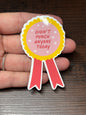 Didn't Punch Anyone, Funny Waterproof Sticker, Sarcastic Water Bottle Sticker, Kindle Sticker, Laptop Sticker