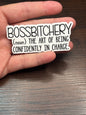 Bossbitchery, Funny Waterproof Sticker, Offensive Water Bottle Sticker, Sarcastic Kindle Sticker, Laptop Sticker