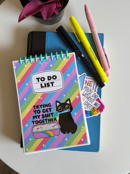 Trying To Get My Shit Together, Funny To-Do List Journal