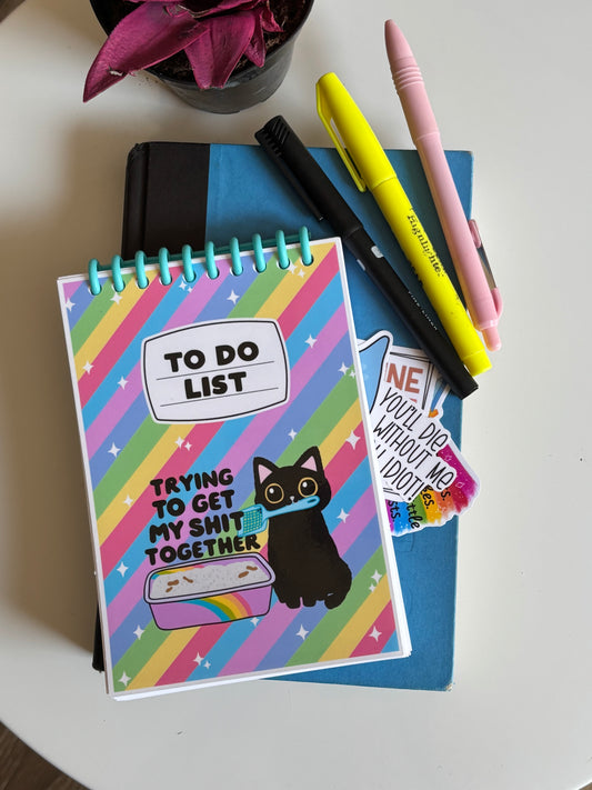 Trying To Get My Shit Together, Funny To-Do List Journal