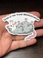 Tired Of The Trump Administration, Waterproof Social Justice Stickers