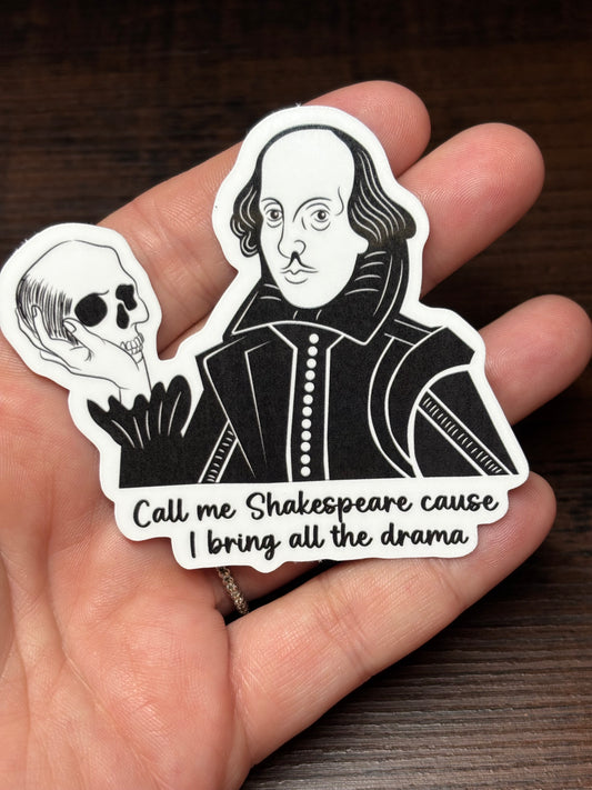 I Bring All The Drama, Funny Sarcastic Waterproof Sticker