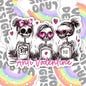 Anti-Valentine, Funny Waterproof Sticker, Water Bottle Sticker, Kindle Sticker, Laptop Sticker