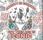 Anxiety Is Chronic, Ass Is Iconic, Funny Waterproof Sticker, Sarcastic Water Bottle Sticker, Kindle Sticker, Laptop Sticker