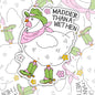 Madder Than A Wet Hen, Funny Waterproof Sticker