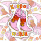 Keep On Walkin, Funny Waterproof Sticker