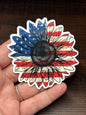 USA Sunflower, Waterproof Sticker