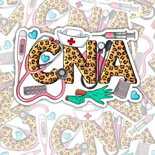 CNA Stickers, Waterproof Sticker, Water Bottle Sticker, Kindle Sticker, Laptop Sticker, Nursing Life,  Certified Nurse Stickers