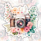 Pretty Camera Sticker, Photographers, Waterproof Sticker, Water Bottle Sticker, Kindle Sticker, Laptop Sticker
