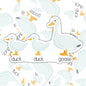Duck, Duck, Goose, Funny Cute Waterproof Sticker, Water Bottle Sticker, Kindle Sticker, Laptop Sticker