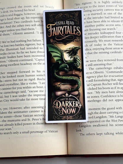 I Read Darker Fairytales, Handmade Bookmark for Books And Journals