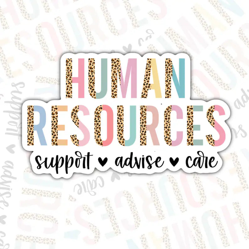 Human Resources Stickers, Waterproof Sticker