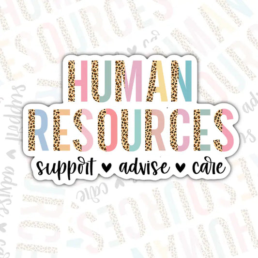 Human Resources Stickers, Waterproof Sticker
