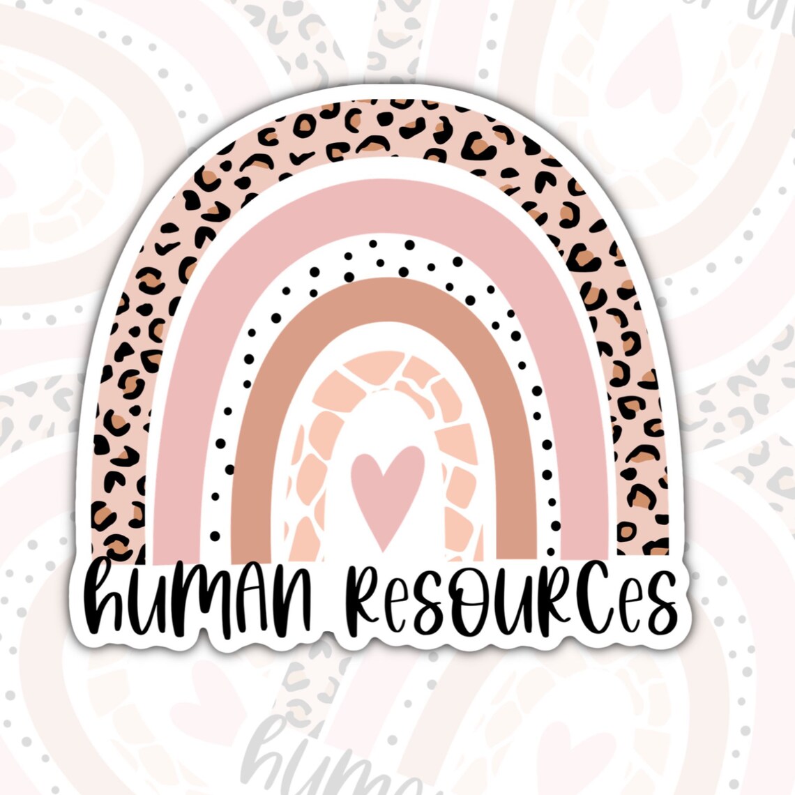 Human Resources Stickers, Waterproof Sticker