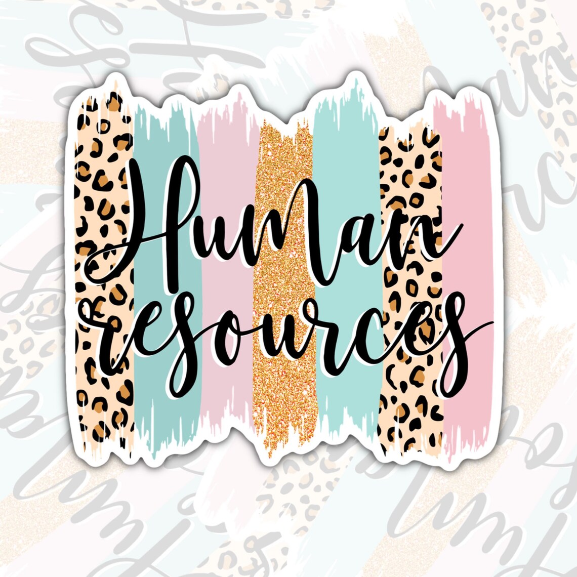 Human Resources Stickers, Waterproof Sticker