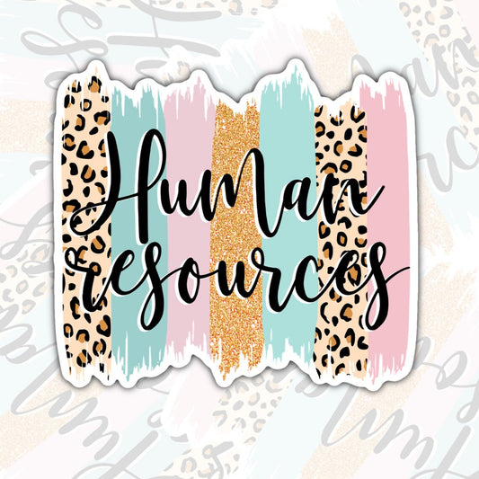 Human Resources Stickers, Waterproof Sticker