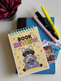Trashy Raccoon Book Review Journal - Yellow