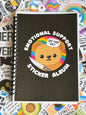 Emotional Support Sticker Album,  Reusable Sticker Book