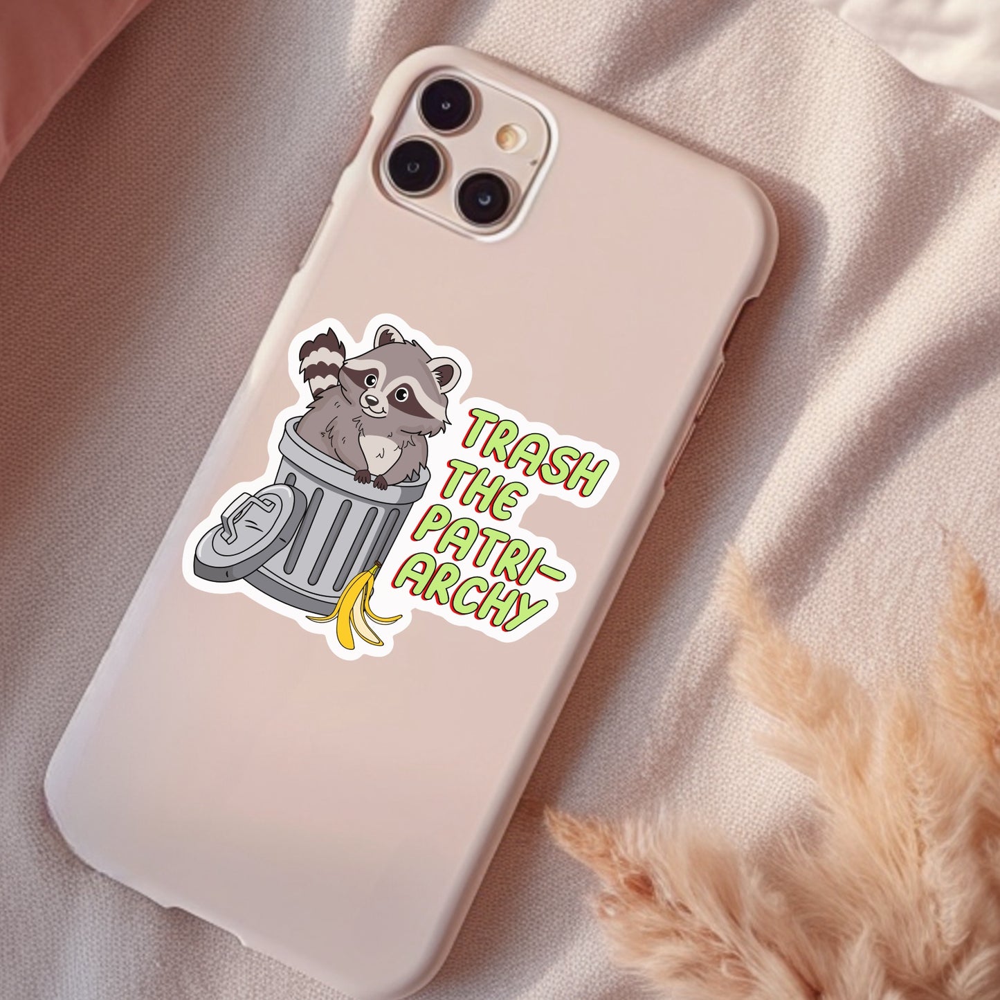 Trash The Patriarchy, Waterproof Sticker, Water Bottle Sticker, Kindle Sticker, Laptop Sticker, Social Justice Stickers, Feminist Stickers