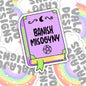 Banish Misogyny, Waterproof Sticker, Water Bottle Sticker, Kindle Sticker, Laptop Sticker, Social Justice Stickers, Feminist Stickers