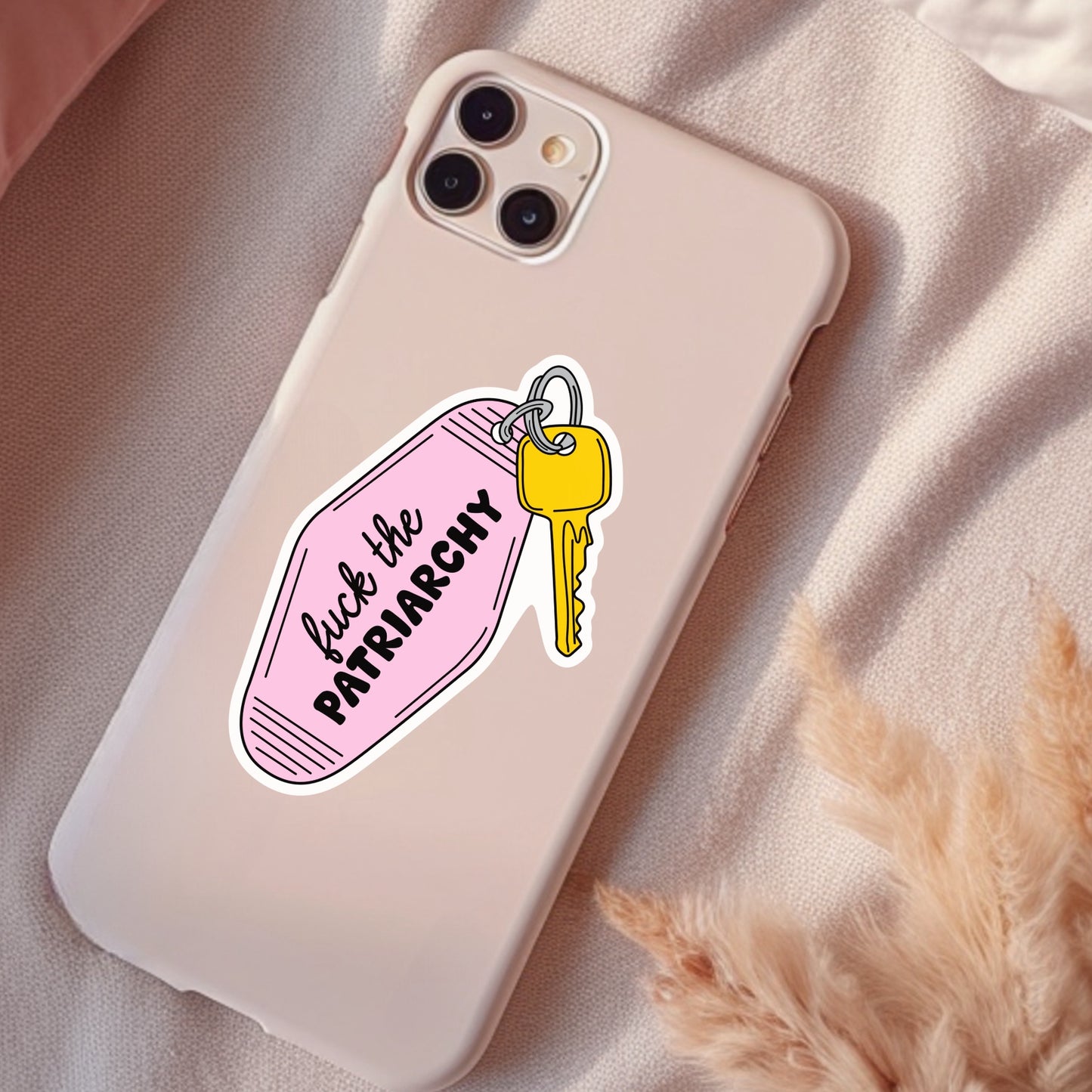 Fuck The Patriarchy, Waterproof Sticker, Water Bottle Sticker, Kindle Sticker, Laptop Sticker, Social Justice Stickers, Feminist Stickers