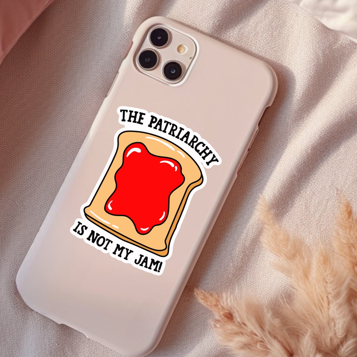 The Patriarchy Is Not My Jam, Waterproof Sticker, Water Bottle Sticker, Kindle Sticker, Laptop Sticker, Social Justice Stickers, Feminist Stickers